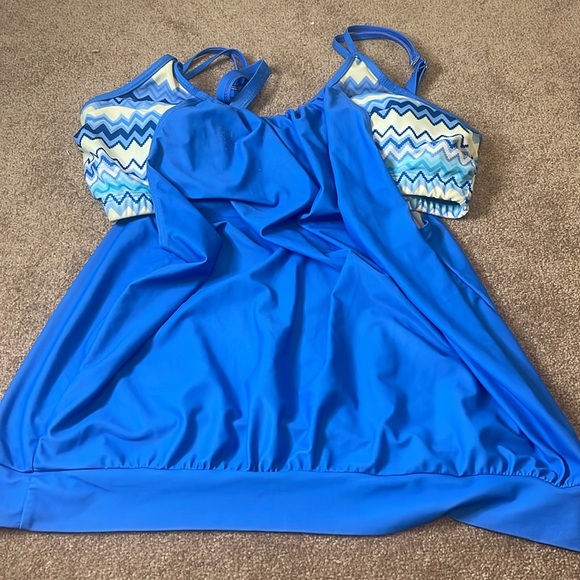 Got off Venus Blue Swimsuit 3X - Picture 3 of 6